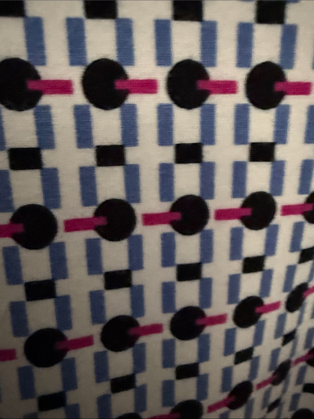 Tyler Boe Dixi Cup Polo Knit Dress Blue Geometric M - Picture 9 of 14